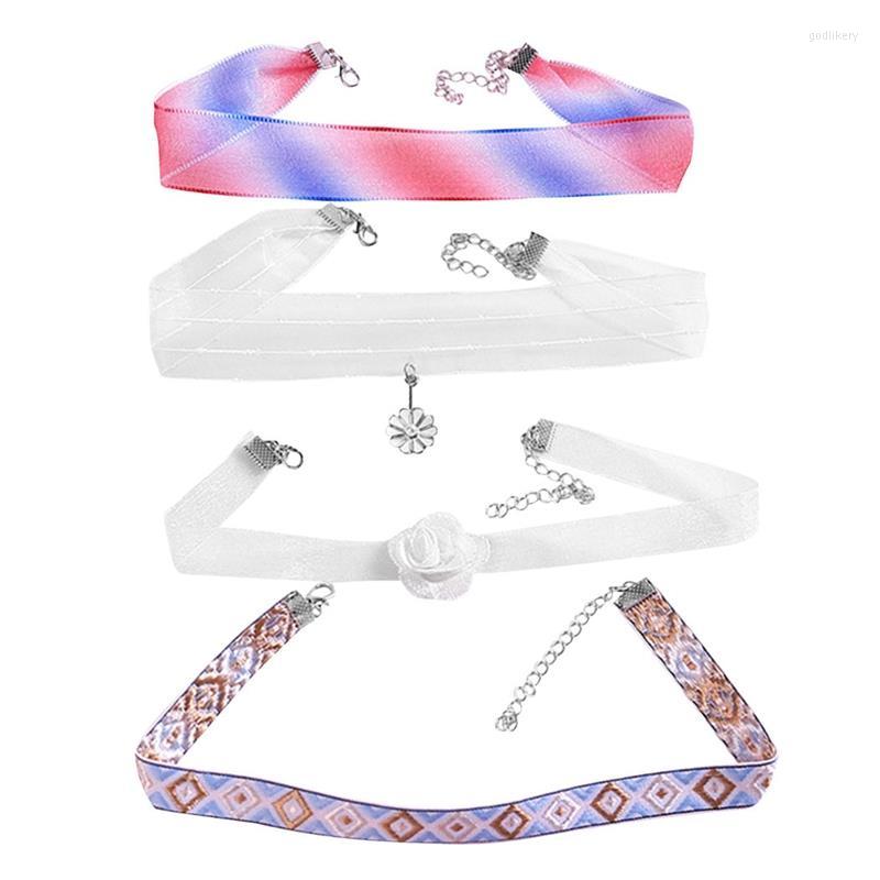 Chokers Necklaces Women Choker Ribbon Flower 4PCS Fashion Handmade Velvet Necklace Charm For 2022 Jewelry Collares
Chokers Necklaces Women Choker Ribbon Flower 4PCS Fashion Handmade Velvet Necklace Charm For 2022 Jewelry Collares
