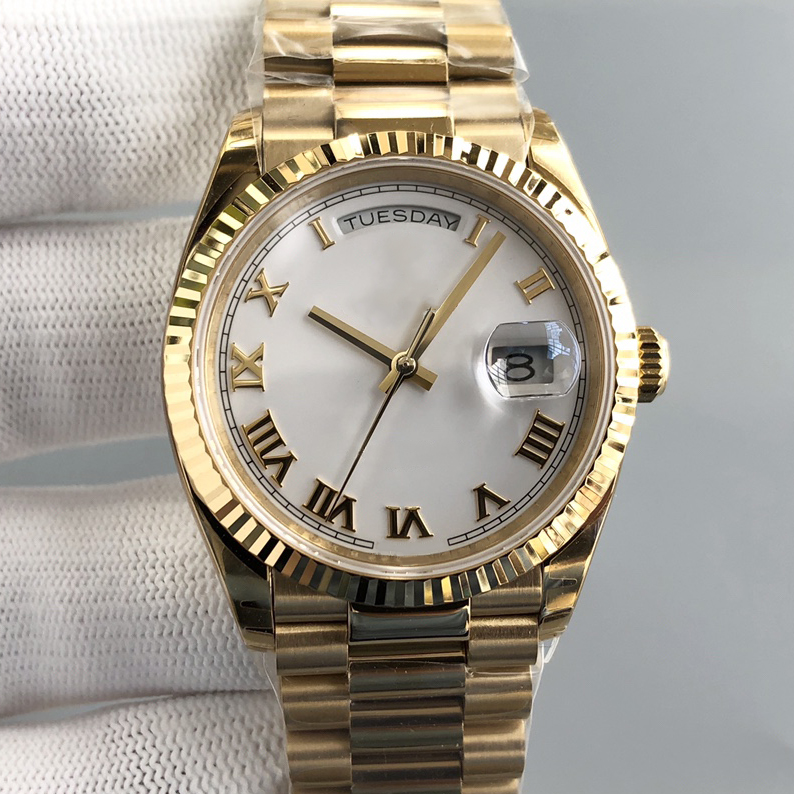 U1 men's luxury watch week calendar type white dial 36mm sapphire crystal glass 904L folding buckle automatic machine
U1 men's luxury watch week calendar type white dial 36mm sapphire crystal glass 904L folding buckle automatic machine