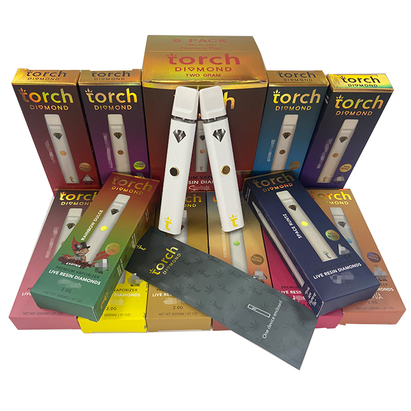 Torch Diamond E-cigarette pod Disposable Vape Pens 2.0Ml Empty Cartridge 360mAh Rechargeable Battery For Thic oil
Torch Diamond E-cigarette pod Disposable Vape Pens 2.0Ml Empty Cartridge 360mAh Rechargeable Battery For Thic oil