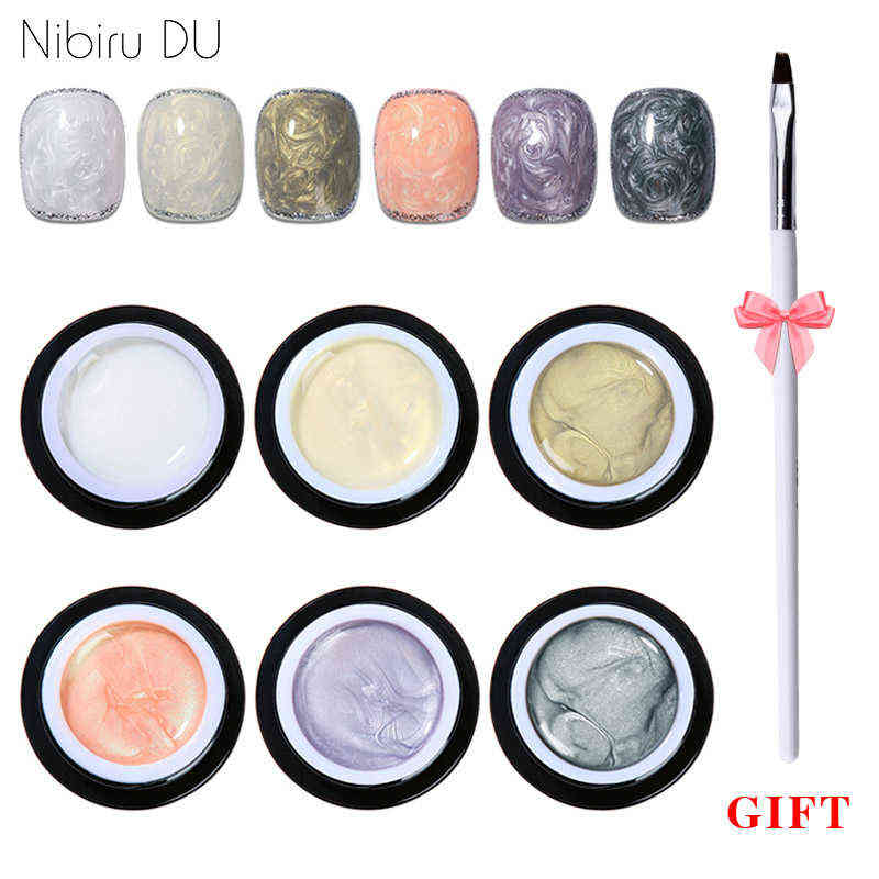 Nail Polish 6Colors/set Pearl Shell Thread Gel Nail Polish With Free Brush For Painting UV Gel Glitter DIY Nail Technician Supplies T220826, Pink
Nail Polish 6Colors/set Pearl Shell Thread Gel Nail Polish With Free Brush For Painting UV Gel Glitter DIY Nail Technician Supplies T220826, Pink