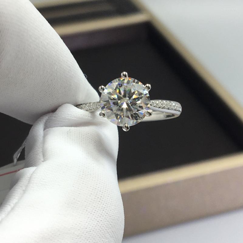Cluster Rings 2 8mm Diamond Test Past Brilliant Cut Real D Color Moissanite Ring Silver 925 Original White Gold Plated Gemstone Jewelry
Cluster Rings 2 8mm Diamond Test Past Brilliant Cut Real D Color Moissanite Ring Silver 925 Original White Gold Plated Gemstone Jewelry
