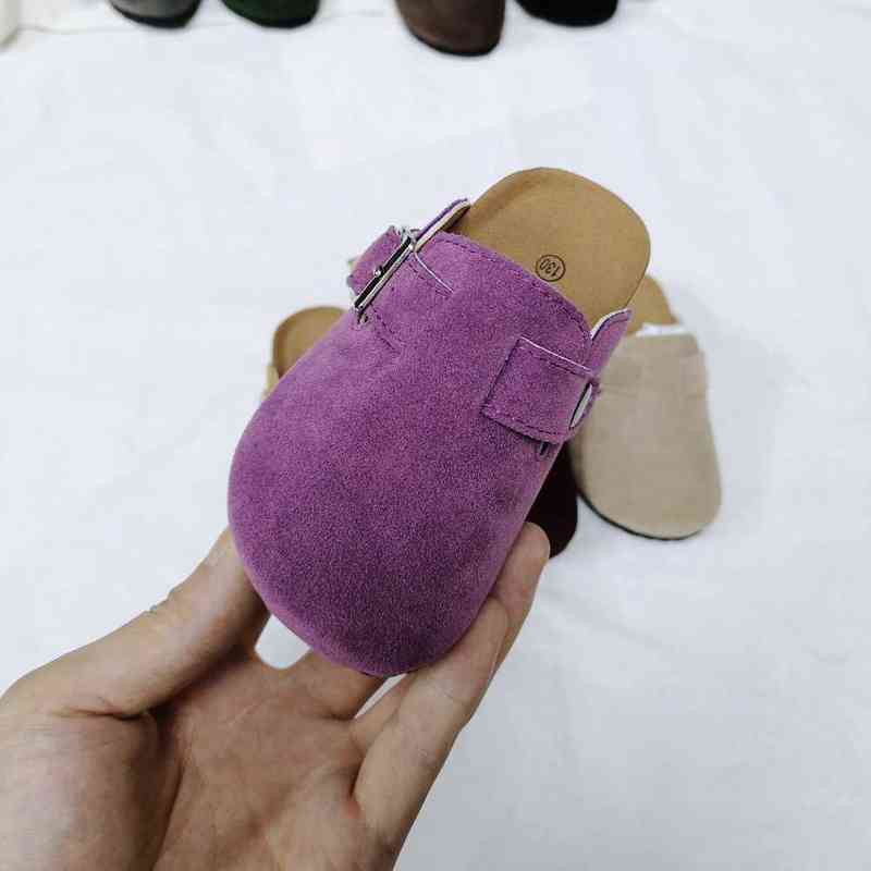 Slipper Children Slippers Girls Cork Slippers Kids shoes Home Shoes baby boys Children Fashion Suede Casual Sandals spring summer Q241221 z250708Q4EF
