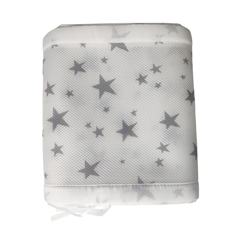 Bed Rails 2pcs Protector Nursery Cartoon Printed Home Soft Cot Liner Accessories Breathable Mesh Bedroom Washable Bedding Baby Crib Bumper 220826