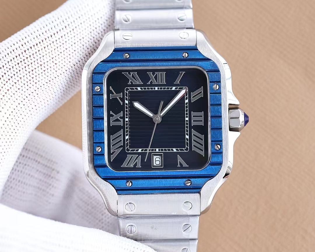 Fashion Men's Mechanical Watch High Quality Movement Automatic Winding Sapphire Face Silver Square Watch Diameter 39.8mm
Fashion Men's Mechanical Watch High Quality Movement Automatic Winding Sapphire Face Silver Square Watch Diameter 39.8mm