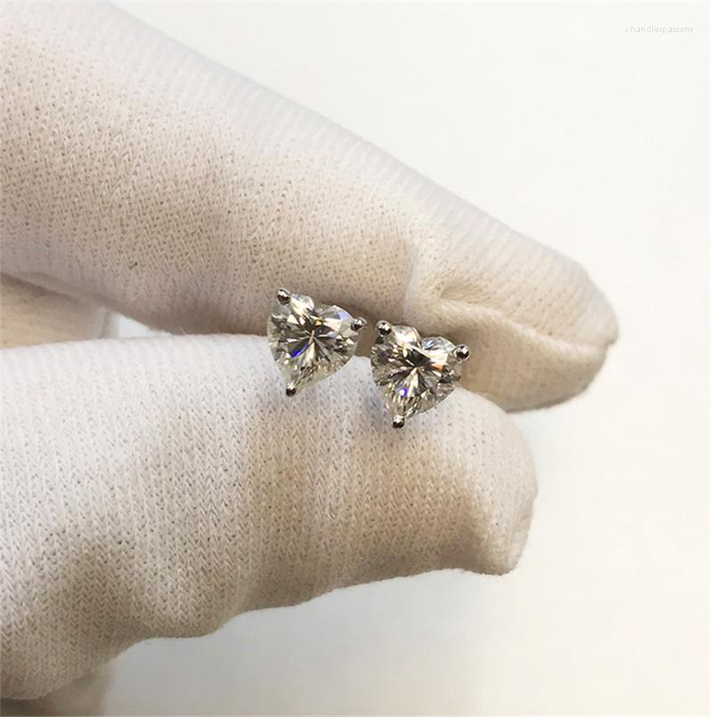 Stud Earrings 18K White Gold 0.5 Carat 5mm Heart Moissanite 3EX Cut Sparkling Heart-shaped D Color For Women
Stud Earrings 18K White Gold 0.5 Carat 5mm Heart Moissanite 3EX Cut Sparkling Heart-shaped D Color For Women