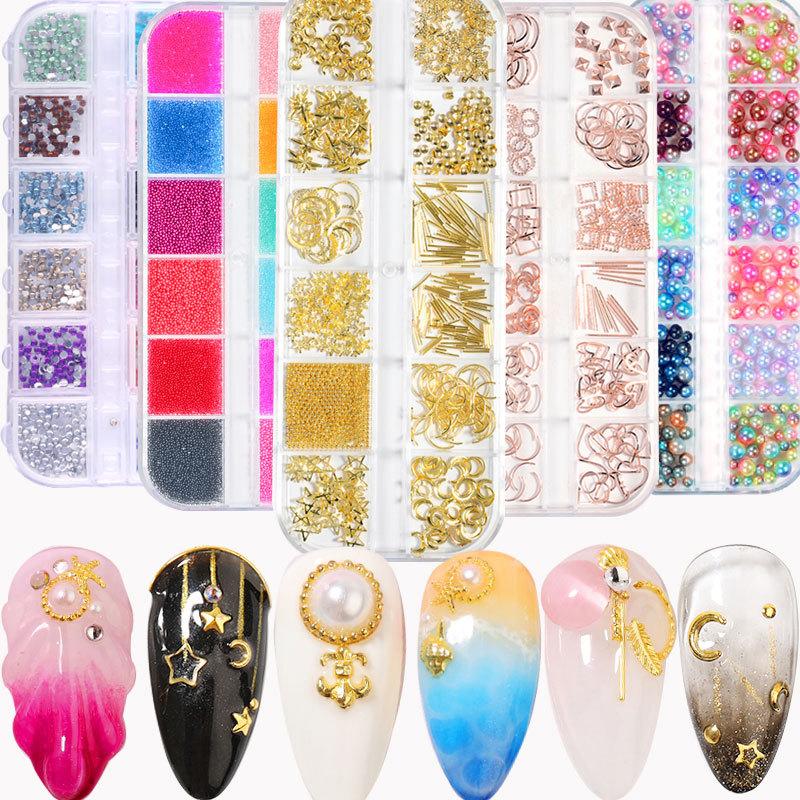 Nail Art Decorations Accessories Japanese Hollow Metal Rivets Mixed Set Half Round Pearl Flat Diamond Decoration
Nail Art Decorations Accessories Japanese Hollow Metal Rivets Mixed Set Half Round Pearl Flat Diamond Decoration