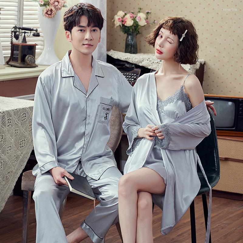 Men's Sleepwear Summer Couples Pajamas Set Cute Rayon For Women Robe Sets Men Satin Pyjamas Suit Home Clothing Sleep, Champagne
Men's Sleepwear Summer Couples Pajamas Set Cute Rayon For Women Robe Sets Men Satin Pyjamas Suit Home Clothing Sleep, Champagne