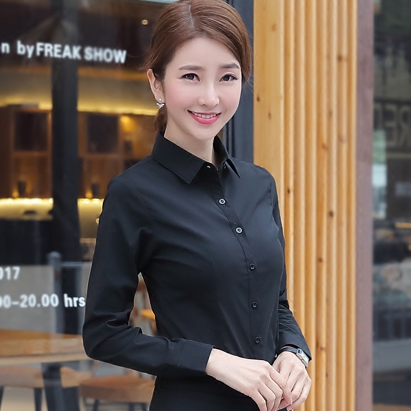 Women's Blouses Shirts Korean Women Cotton Shirts White Shirt Women Long Sleeve Shirts Tops Office Lady Basic Shirt Blouses Plus Size Woman Blous