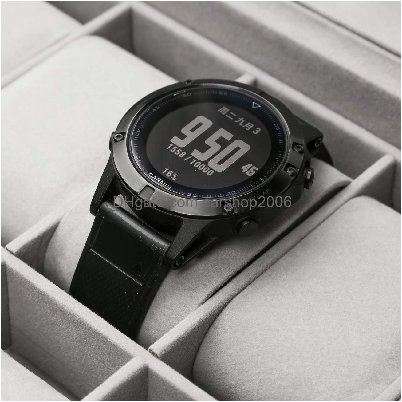 Jewelry Boxes Ogrmar 12 Slot Pu Leather Lockable Watch Storage Men Women Display Der Case 2tier Organizer Showcase With Glass Lid