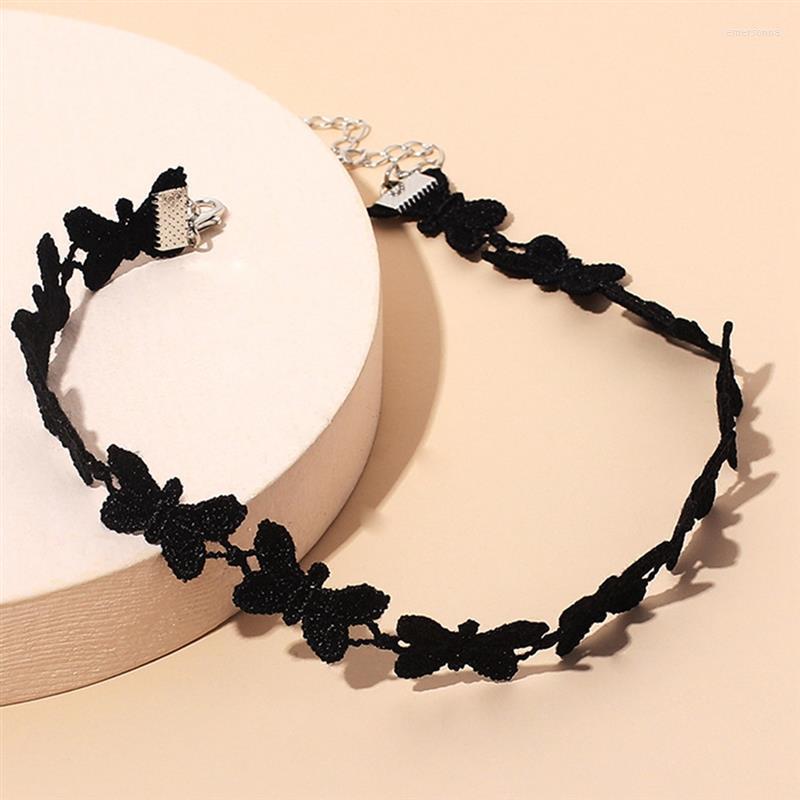 Chokers Necklaces 1pc Fashion Butterfly Lace Choker Solid Color Necklace Jewelry Accessories For Women Ladies
Chokers Necklaces 1pc Fashion Butterfly Lace Choker Solid Color Necklace Jewelry Accessories For Women Ladies