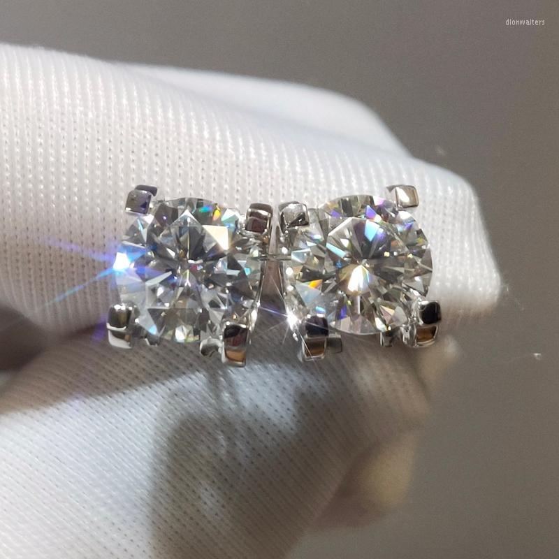 Stud Earrings 18K White Gold Total 2 Carat Brilliant Cut Diamond Test Past Quality D Color Moissanite Gemstone Cow Head
Stud Earrings 18K White Gold Total 2 Carat Brilliant Cut Diamond Test Past Quality D Color Moissanite Gemstone Cow Head