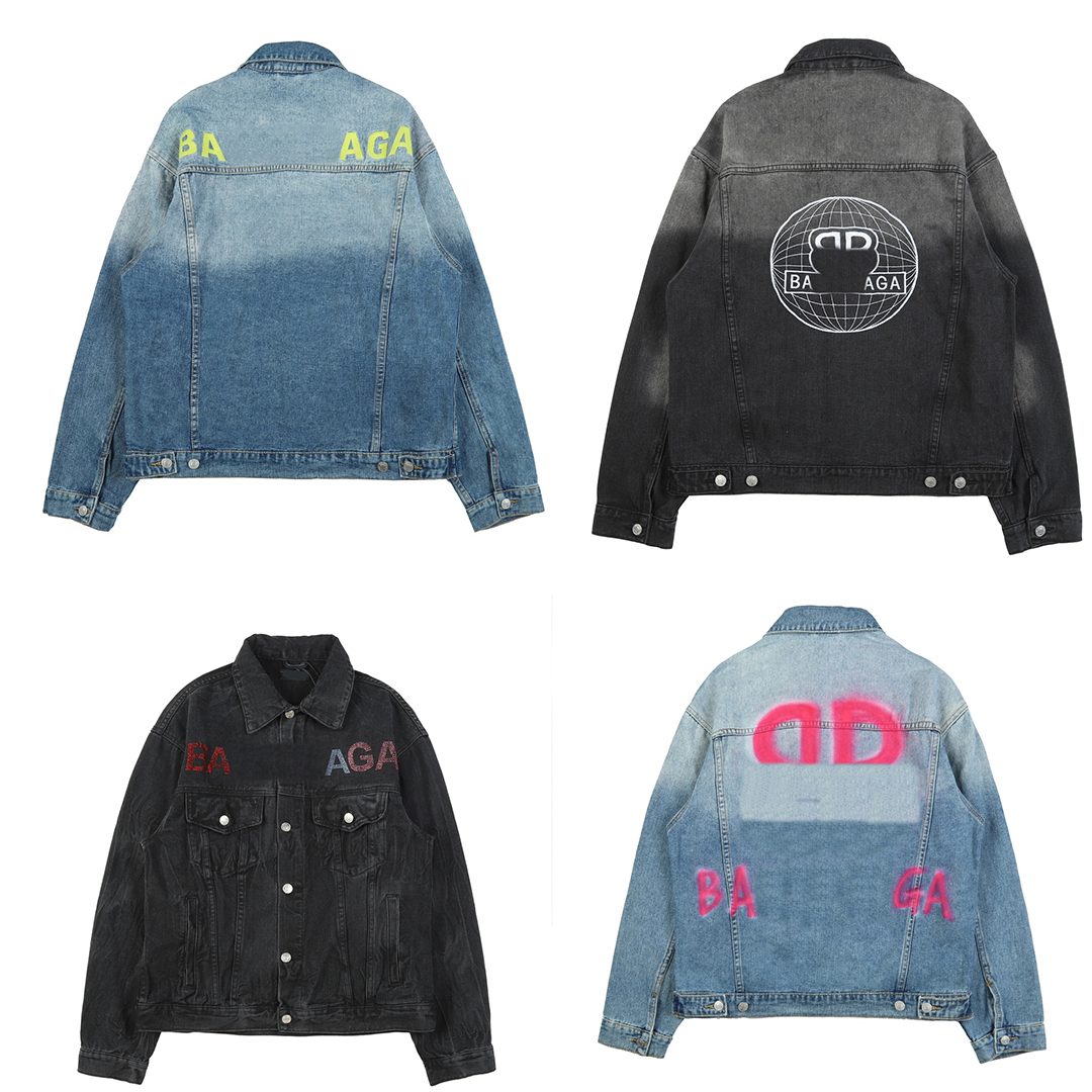 Paris Designer Men's Jackets Classic Embroidered Letters Print Jacket Women's Colorful Hot Tile Reflective Denim Jacket Top Dress Men's Clothing
Paris Designer Men's Jackets Classic Embroidered Letters Print Jacket Women's Colorful Hot Tile Reflective Denim Jacket Top Dress Men's Clothing