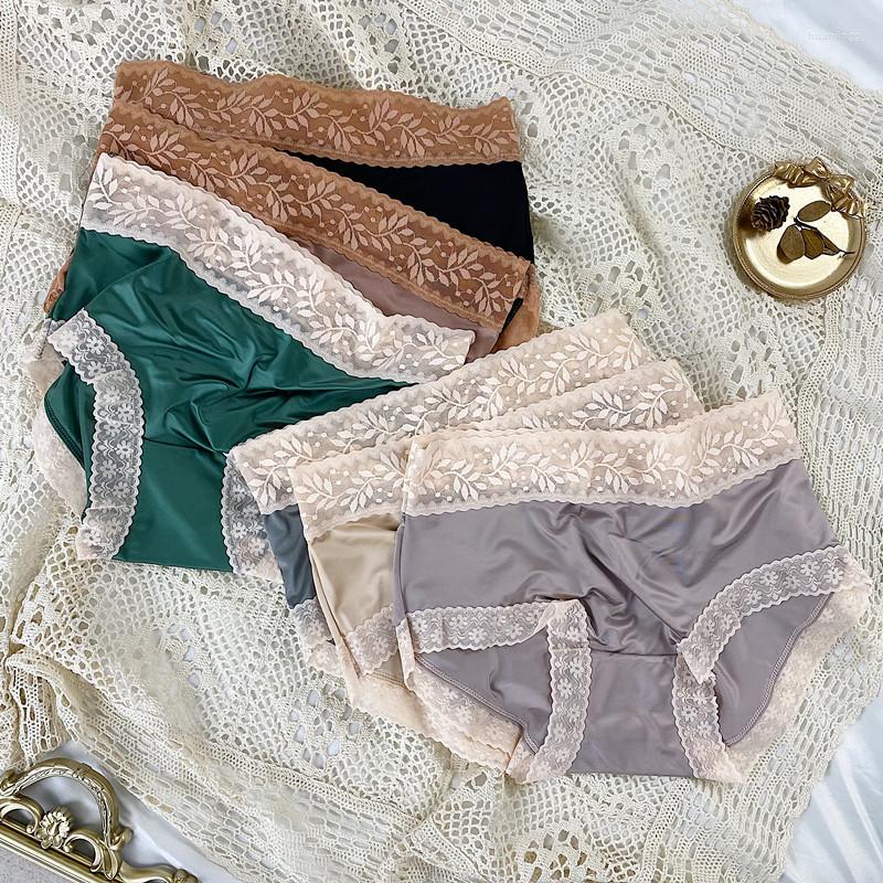 Women's Panties Fashion Women Casual Lace Mid-waist Underwear Satin Silky Brief Solid Color Skin-Friendly Ladies Underpants Breathable
Women's Panties Fashion Women Casual Lace Mid-waist Underwear Satin Silky Brief Solid Color Skin-Friendly Ladies Underpants Breathable