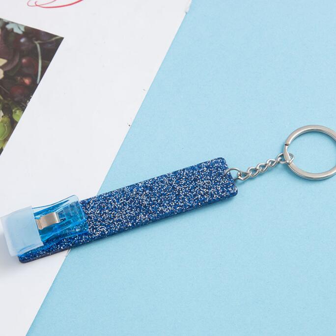 Puller Keychains Cute Debit Bank Cards Grabber for Long Nails ATM Key chain Key Ring Women with Plastic Clip