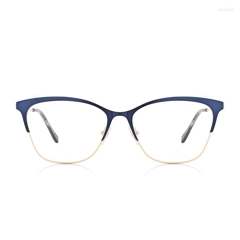 Sunglasses Frames LANSSY Metal Women Spectacle Frame Design Optical Prescription Glasses Clear Lens Blue Color Eyeglasses#3742
Sunglasses Frames LANSSY Metal Women Spectacle Frame Design Optical Prescription Glasses Clear Lens Blue Color Eyeglasses#3742