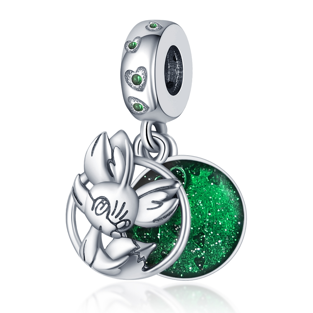 925 Silver bead fit Charms Charm Bracelet Blue Murano Glass Hourglass Crab Dolphin Guitar charmes ciondoli DIY Fine Beads Jewelry