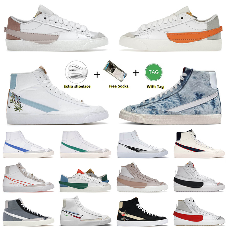 2022 Top Quality Blazer Mid 77 Casual Shoes Jumbo Low Sail Orange White Indigo Washed Denim Men Women Sports Tennis Trainers Sneakers 36-45
2022 Top Quality Blazer Mid 77 Casual Shoes Jumbo Low Sail Orange White Indigo Washed Denim Men Women Sports Tennis Trainers Sneakers 36-45