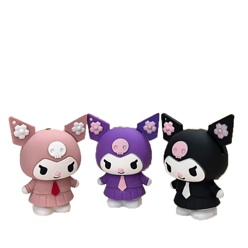 Kuromi Lighter Kawaii Cartoon Three-Dimensional Lighter Cute Inflatable Windproof Lighter Girl Birthday Gift