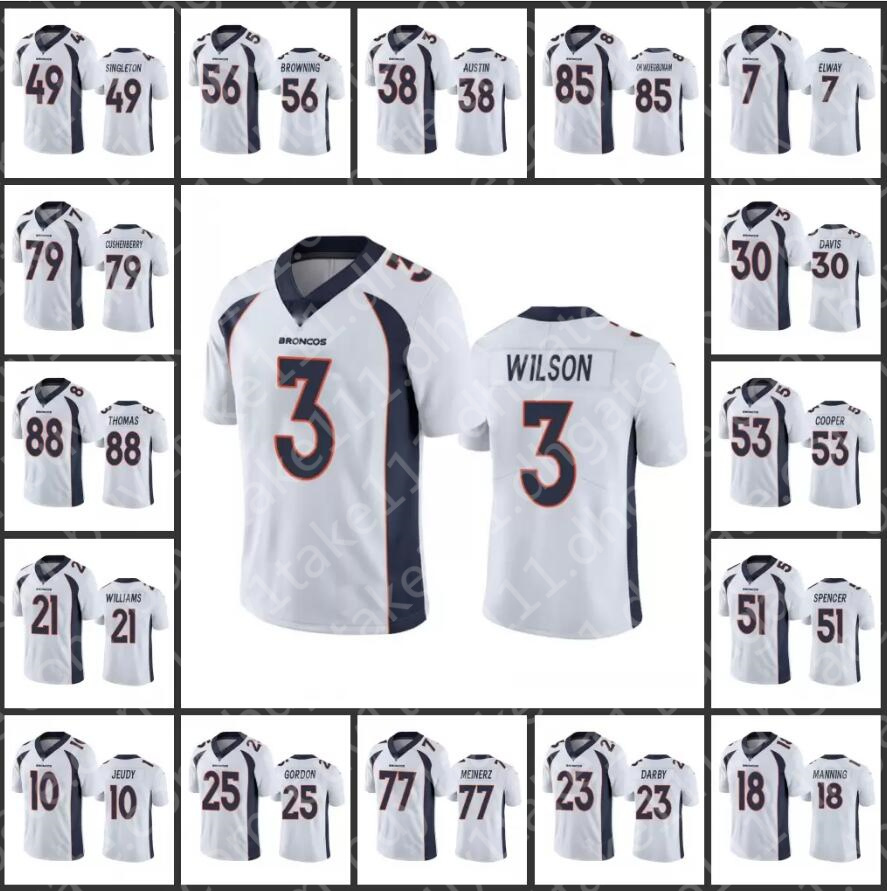 Jersey Denver''Broncos''Men #3 Russell Wilson 7 John Elway 18 Peyton Manning 10 Jerry Jeudy Women Youth Custom White Vapor Limited, Custom men (yema)
Jersey Denver''Broncos''Men #3 Russell Wilson 7 John Elway 18 Peyton Manning 10 Jerry Jeudy Women Youth Custom White Vapor Limited, Custom men (yema)