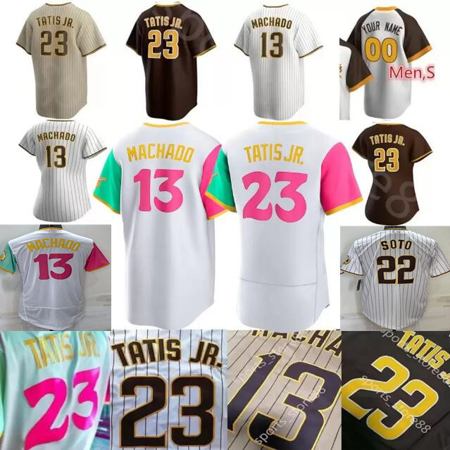 Top Quality 2023 22 Juan Soto jersey 23 Fernando Tatis Jr. 13 Manny Machado 9 Jake Cronenworth 19 Tony Gwynn 2 Bogaerts Lamet San Diego Custom S-4XL Baseball Jerseys, Colour 12
Top Quality 2023 22 Juan Soto jersey 23 Fernando Tatis Jr. 13 Manny Machado 9 Jake Cronenworth 19 Tony Gwynn 2 Bogaerts Lamet San Diego Custom S-4XL Baseball Jerseys, Colour 12