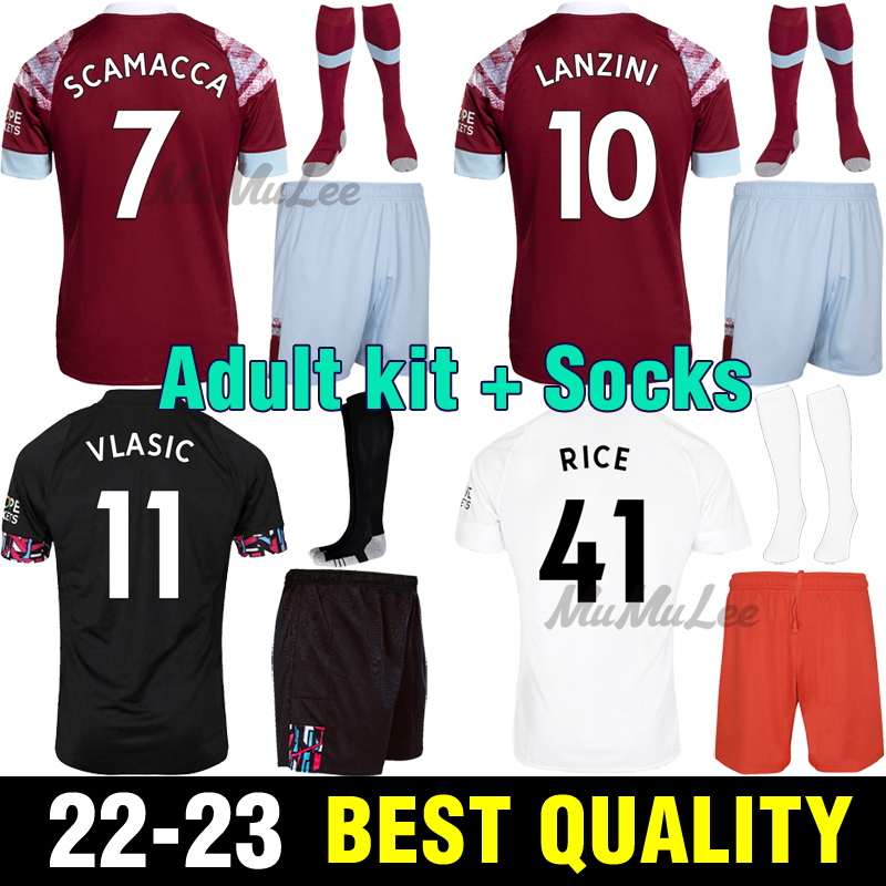 Men Set 2022 2023 RICE soccer jerseys 22 23 WEST SCAMACCA LANZINI ANTONIO Hams NOBLE VLASIC UNITED BOWEN football shirts BENRAHMA
Men Set 2022 2023 RICE soccer jerseys 22 23 WEST SCAMACCA LANZINI ANTONIO Hams NOBLE VLASIC UNITED BOWEN football shirts BENRAHMA