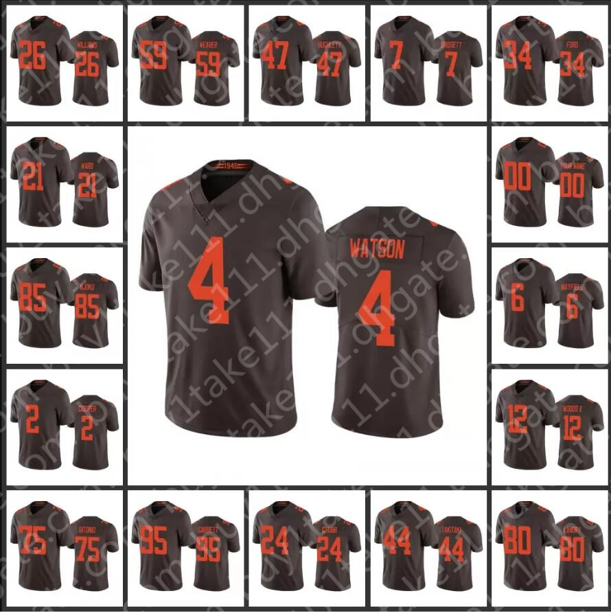 Jersey Cleveland''Browns''Men #2 Amari Cooper 4 Deshaun Watson 21 Denzel Ward 24 Nick Chubb 6 Baker Mayfield Women Youth Custom Alternate, Custom women+patch(b l)
Jersey Cleveland''Browns''Men #2 Amari Cooper 4 Deshaun Watson 21 Denzel Ward 24 Nick Chubb 6 Baker Mayfield Women Youth Custom Alternate, Custom women+patch(b l)