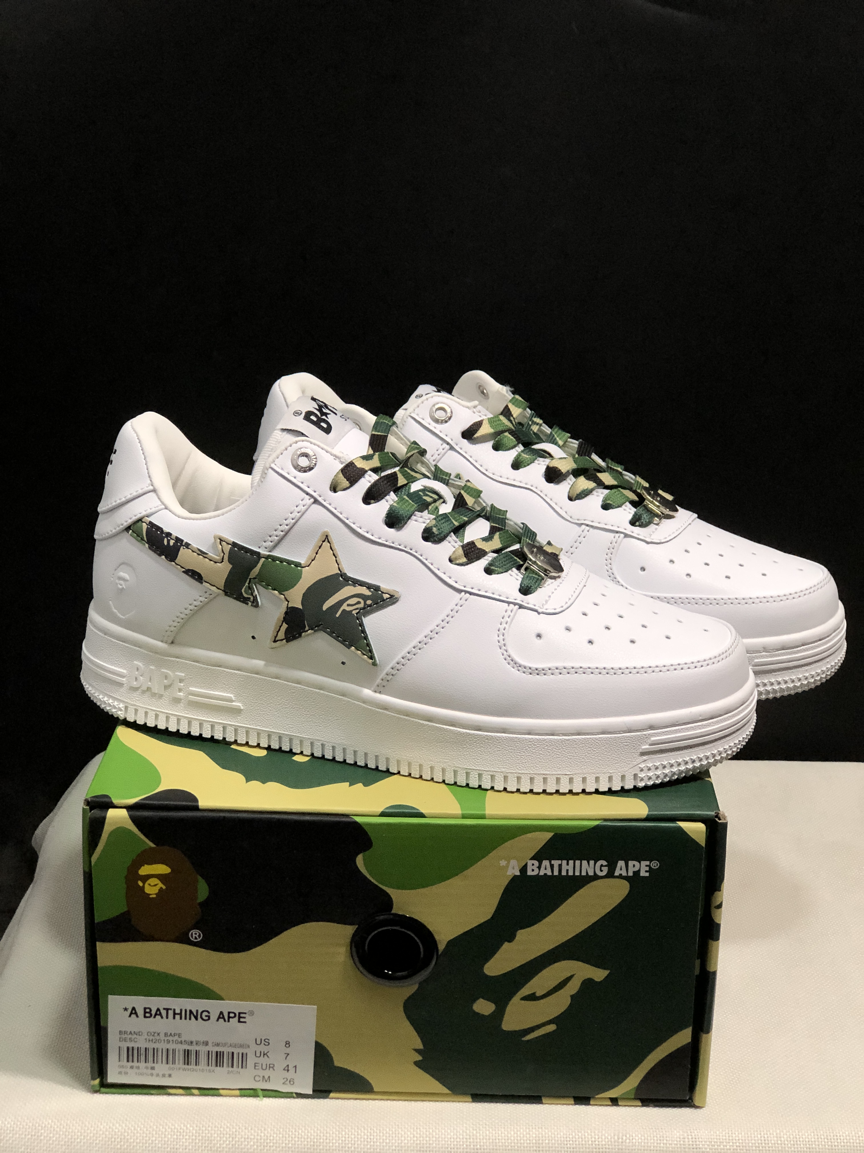 27Color FASHION bapestas baped mens casual shoes Sandals SK8 Sta Designer camo black white green red orange camouflage men women trainers sneakers 36-45