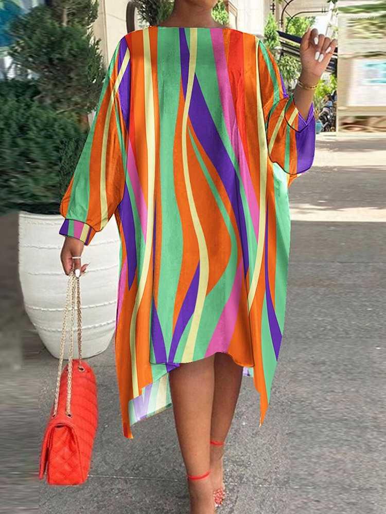 Plus Size Dresses Loose Long For Women Sleeve Irregular Robes Autumn Fashion Striped Streetwear Dress Vestidos 2022, Multi
Plus Size Dresses Loose Long For Women Sleeve Irregular Robes Autumn Fashion Striped Streetwear Dress Vestidos 2022, Multi
