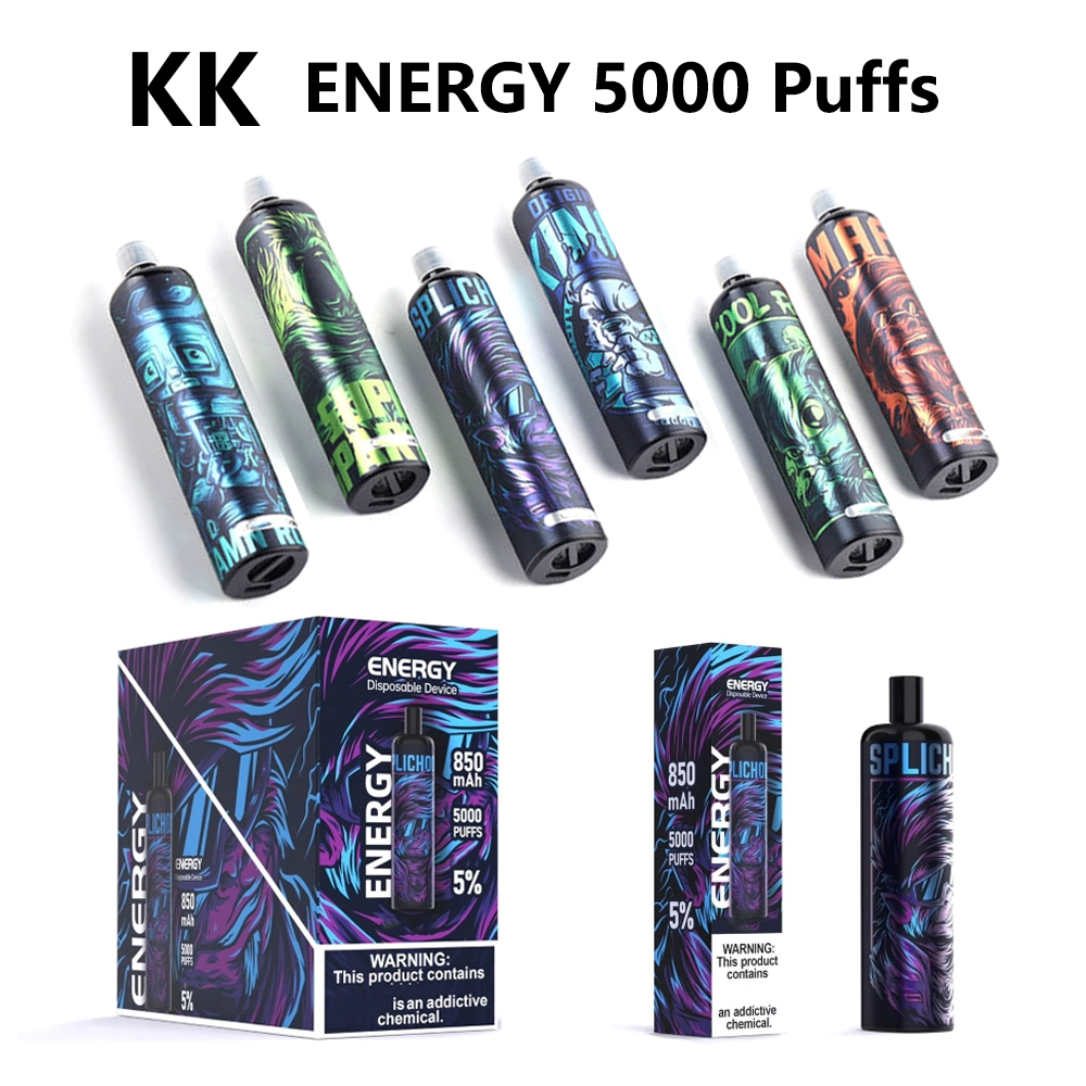 new original disposable e cigarette device KK energy 5000 puffs 12 flavors vapes mesh coil rechargeable vape 2ml pod 12 colors vapor pen vs randm tornado 7000 bc 5000
new original disposable e cigarette device KK energy 5000 puffs 12 flavors vapes mesh coil rechargeable vape 2ml pod 12 colors vapor pen vs randm tornado 7000 bc 5000
