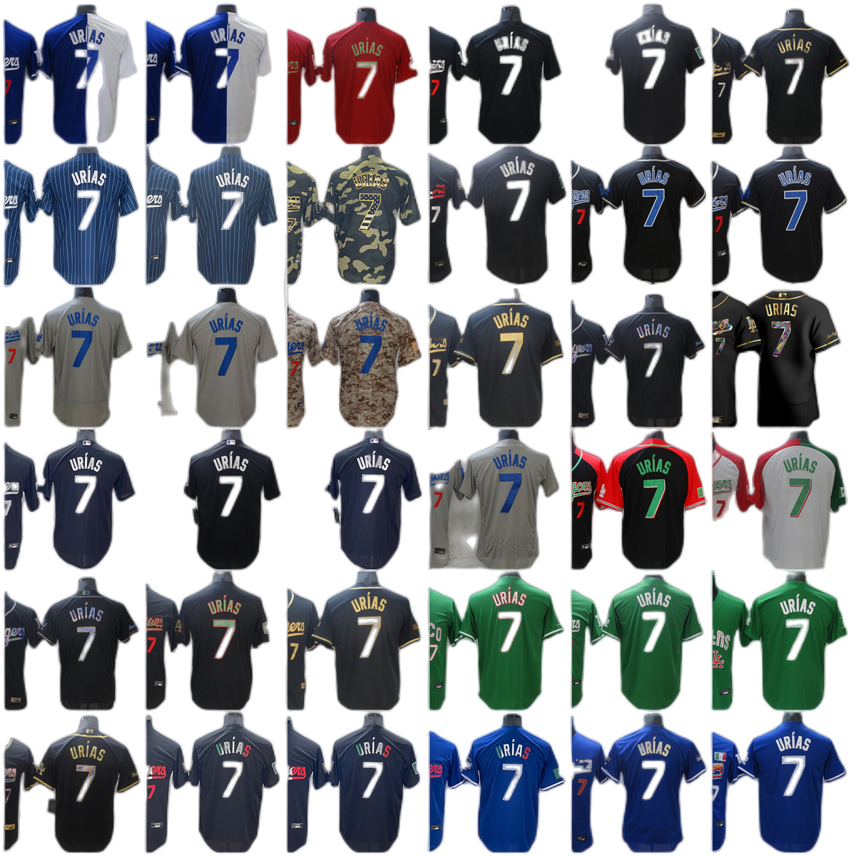 Los Angeles Baseball Jersey 7 Julio Urias Dodgers City Blank Black Red Green Blue Stitched Jerseys Men Women Youth 0707, Choose number on picture
Los Angeles Baseball Jersey 7 Julio Urias Dodgers City Blank Black Red Green Blue Stitched Jerseys Men Women Youth 0707, Choose number on picture