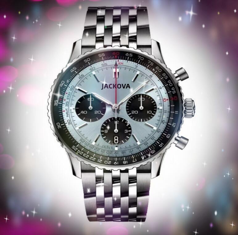 Three Eyes quartz mens time clock watches stopwatch 43mm Elegant Luxurious Multi-dials Work President Generous Watch Waterproof birthday gifts, As pic
Three Eyes quartz mens time clock watches stopwatch 43mm Elegant Luxurious Multi-dials Work President Generous Watch Waterproof birthday gifts, As pic