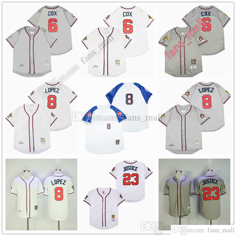 Man Mitchell and Ness Baseball Jersey Vintage 8 Javy Lopez Jersey 6 Bobby Cox 23 David Justice All Stitched Name Number Breathable Sport Sale High Quality Man, As picture (with team name)
Man Mitchell and Ness Baseball Jersey Vintage 8 Javy Lopez Jersey 6 Bobby Cox 23 David Justice All Stitched Name Number Breathable Sport Sale High Quality Man, As picture (with team name)