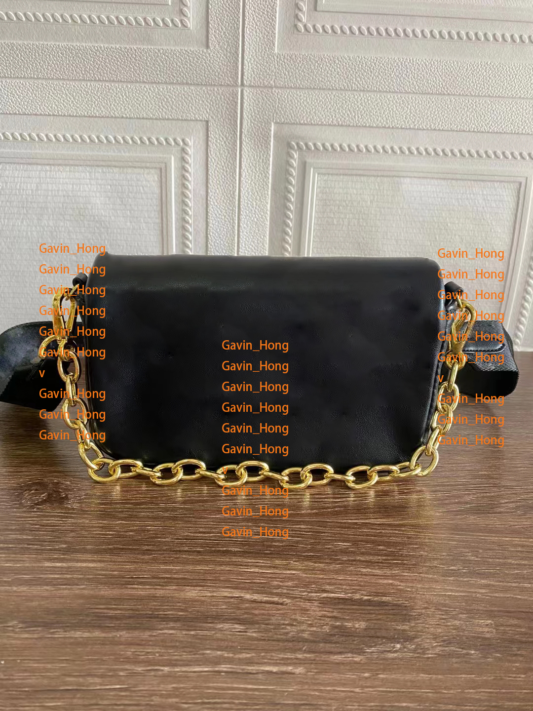 Women Fashion Cow leather Design Shoulder bag Wallet with strap Designers Gold Chain Handbags Purses Totes, Black
Women Fashion Cow leather Design Shoulder bag Wallet with strap Designers Gold Chain Handbags Purses Totes, Black