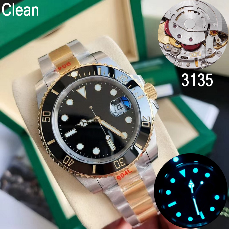 Clean Factory luxury mens watch Gold mixed silver V11 116610L Blue ceramic bezel SUB Eta3135&3235 Automatic Mechanical watches 904L Sapphire waterproof with box, 05 with box papers
Clean Factory luxury mens watch Gold mixed silver V11 116610L Blue ceramic bezel SUB Eta3135&3235 Automatic Mechanical watches 904L Sapphire waterproof with box, 05 with box papers