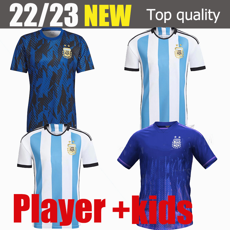 Argentina soccer Jersey Fans and player version 2022 DYBALA AGUERO Maradona football shirt 21 22 23 Men Kids sets uniform with socks di maria
Argentina soccer Jersey Fans and player version 2022 DYBALA AGUERO Maradona football shirt 21 22 23 Men Kids sets uniform with socks di maria