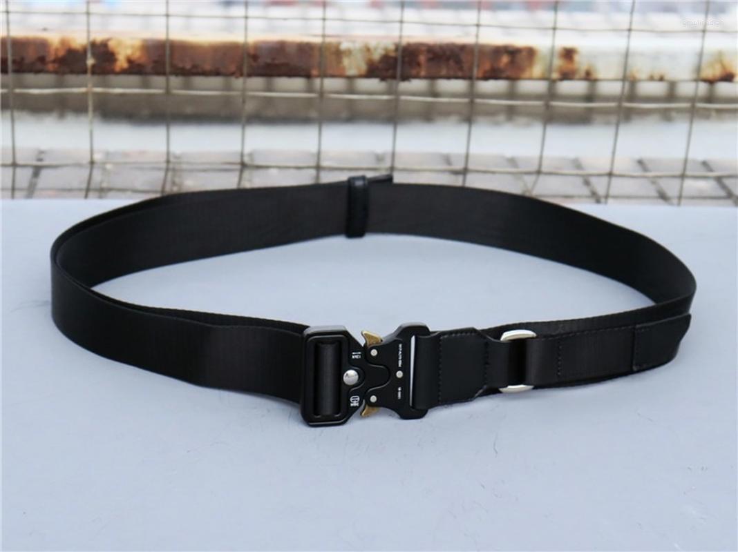 Belts ALYX Roller Belt Men Women Lasered Logo Buckle 1017 9SM CLASSIC SIGNATURE STRAP