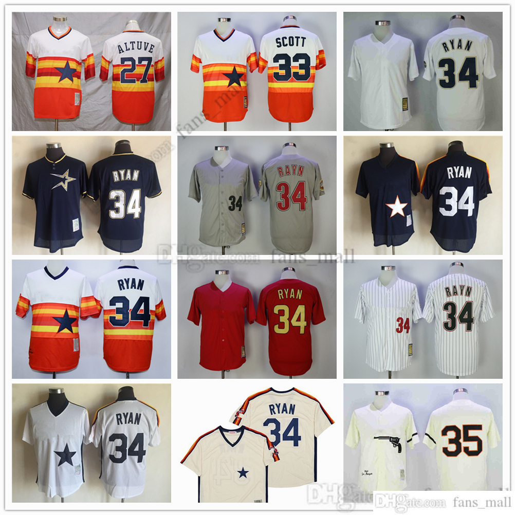 Man Mitchell and Ness Baseball Jersey Vintage 34 Nolan Ryan Jersey 33 Mike Scott 27 Jose Altuve 35 Joe Morgan Stitched Breathable Sport Sale High Quality Man, As picture (with team name)
Man Mitchell and Ness Baseball Jersey Vintage 34 Nolan Ryan Jersey 33 Mike Scott 27 Jose Altuve 35 Joe Morgan Stitched Breathable Sport Sale High Quality Man, As picture (with team name)