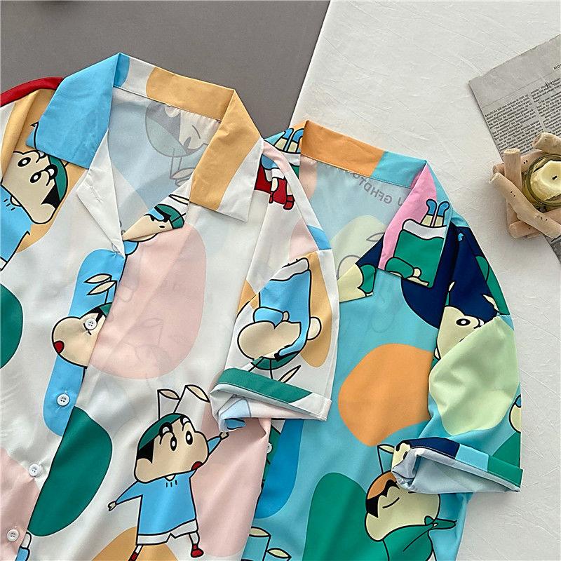 Women' Blouses 2022 Summer Kawaii Beach Hawaii Style Anime Shirts For Men Women Loose Casual Short Sleeve Tops Harajuku Large 2XL Blouse, Green
Women' Blouses 2022 Summer Kawaii Beach Hawaii Style Anime Shirts For Men Women Loose Casual Short Sleeve Tops Harajuku Large 2XL Blouse, Green