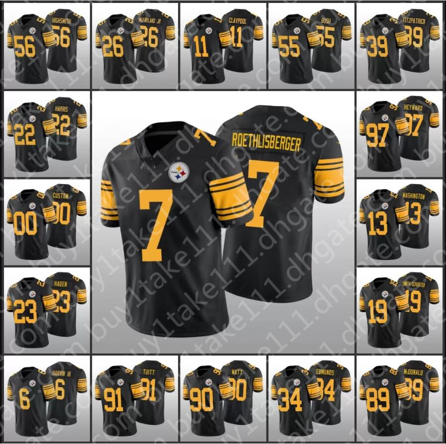 Football Jerseys 10 Mitchell Trubisky Pittsburgh''Steelers''22 Najee Harris 90 T.J. Watt 43 Troy Polamalu 55 Devin Bush 8 Kenny Pickett Custom, Custom men (g r)
Football Jerseys 10 Mitchell Trubisky Pittsburgh''Steelers''22 Najee Harris 90 T.J. Watt 43 Troy Polamalu 55 Devin Bush 8 Kenny Pickett Custom, Custom men (g r)