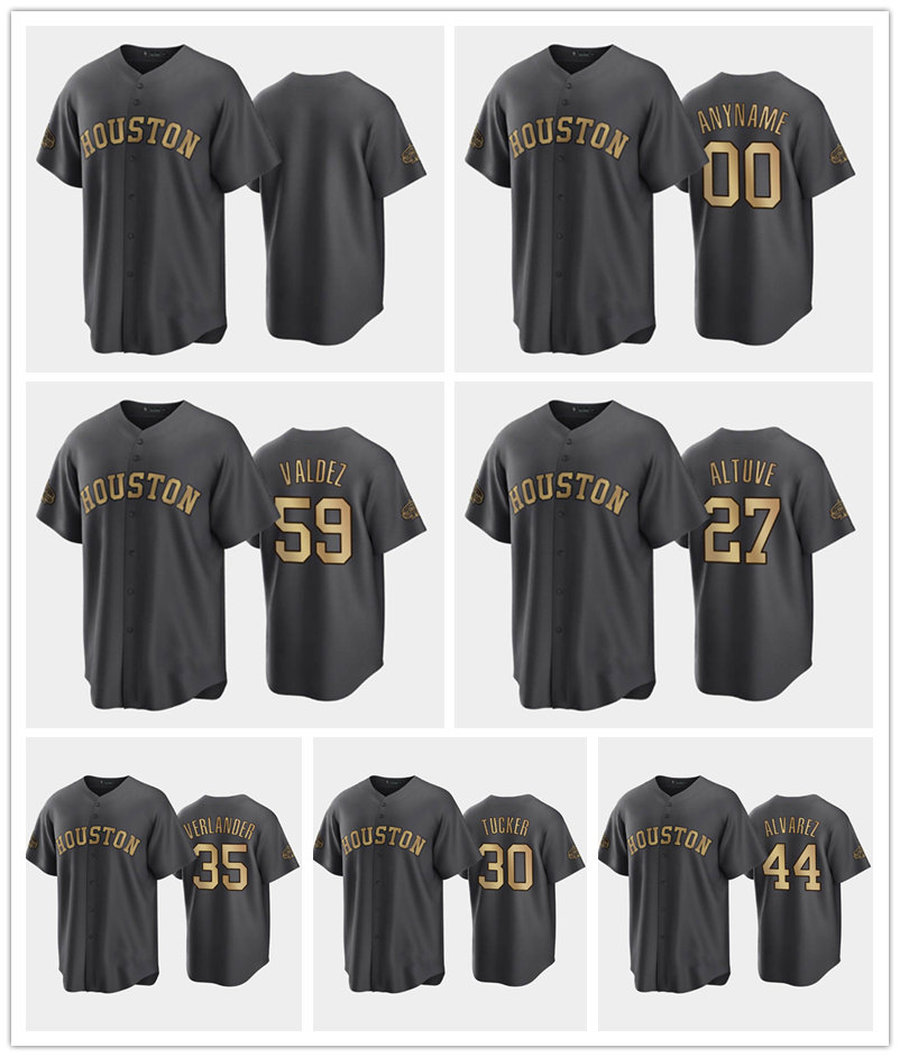 Baseball Jersey Houston''Astros''MEN 2022 All-Star AL Framber Valdez Justin Verlander Kyle Tucker Yordan alvarez Jose Altuve Charcoal, Custom name number
Baseball Jersey Houston''Astros''MEN 2022 All-Star AL Framber Valdez Justin Verlander Kyle Tucker Yordan alvarez Jose Altuve Charcoal, Custom name number