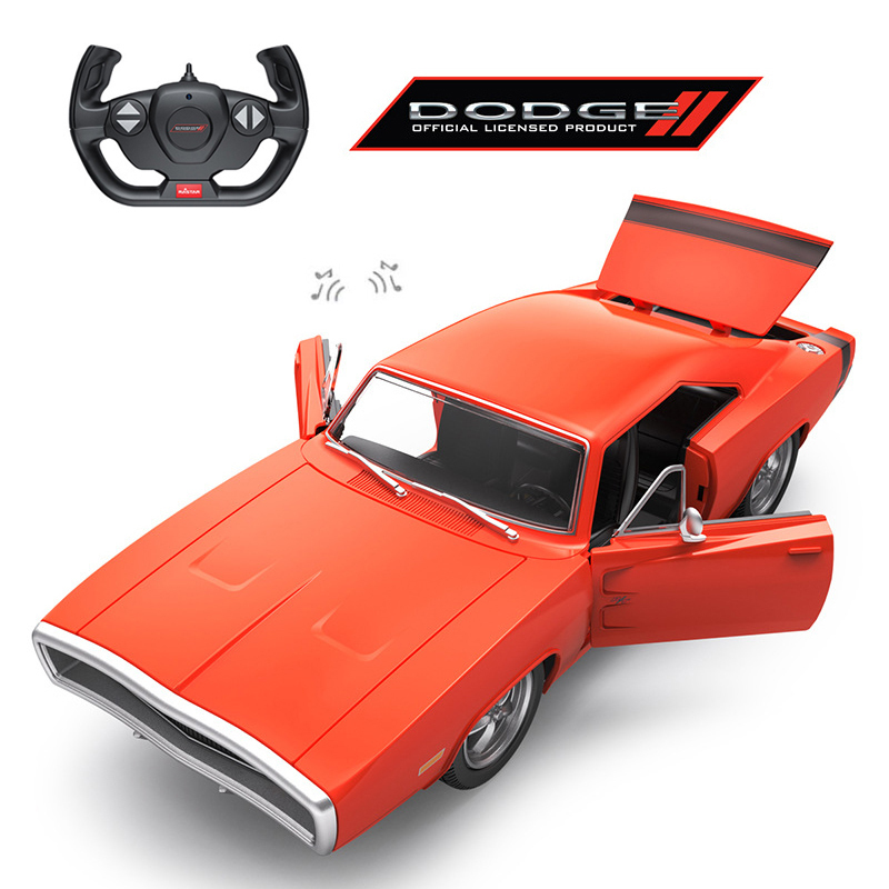 Electric RC Car Dodge Charger R T RC 1 16 Scale Remote Control Model Radio Controlled Auto Machine Toy Gift for Kids Adults Rastar 220829