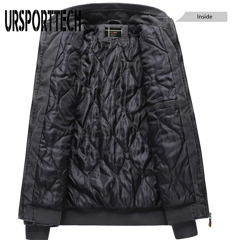 Men's Jackets URSPORTTECH Jacket Men Autumn Winter Army Military Jackets Mens Coats Casual Outerwear Clothing Parka male Jacket Windbreaker 22082