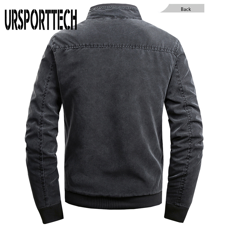 Men's Jackets URSPORTTECH Jacket Men Autumn Winter Army Military Jackets Mens Coats Casual Outerwear Clothing Parka male Jacket Windbreaker 22082