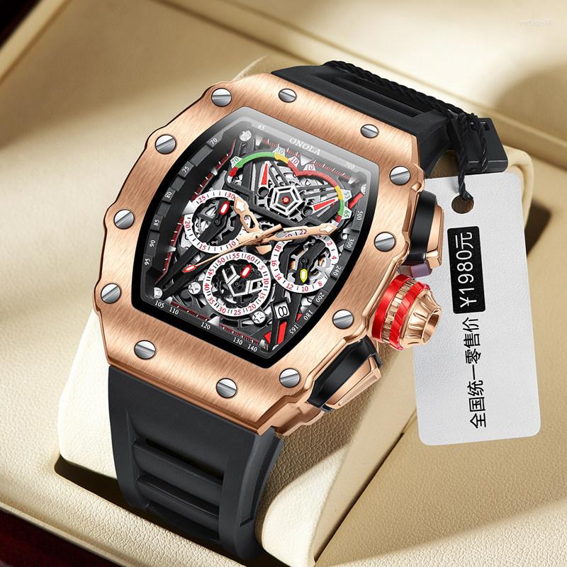 Wristwatches Men Watches Tonneau Creative Dial Luxury Trend Quartz Clock Luminous Waterproof Function Watch Rubber Strap Relogio Masculino, On-09-c
Wristwatches Men Watches Tonneau Creative Dial Luxury Trend Quartz Clock Luminous Waterproof Function Watch Rubber Strap Relogio Masculino, On-09-c