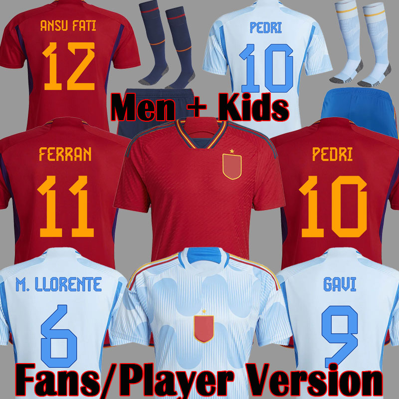 2022 Spain soccer jerseys Espana ANSU FATI ASENSIO MORATA FERRAN KOKE GAVI AZPILICUETA C.SOLER 22 23 WORLD RAMOS CUP fans Player version football shirts men kids kit, Cl third
2022 Spain soccer jerseys Espana ANSU FATI ASENSIO MORATA FERRAN KOKE GAVI AZPILICUETA C.SOLER 22 23 WORLD RAMOS CUP fans Player version football shirts men kids kit, Cl third