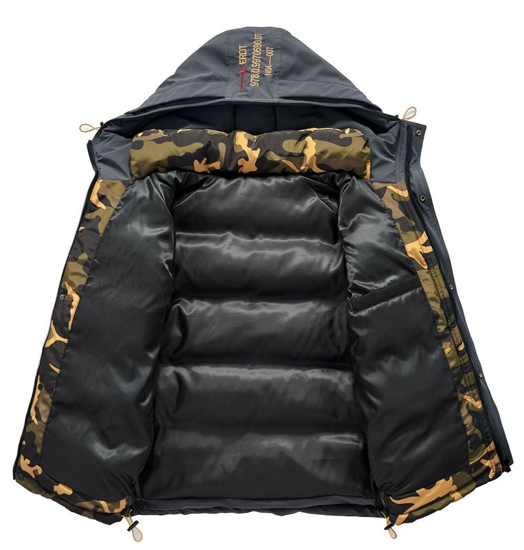 Mens Down Parkas Plus Size Padded Mens Jacket Winter Warm Puffer Jackets Coats Outdoor Hooded Thickened Parka Hombre Veste Dhiver Hommes 220829