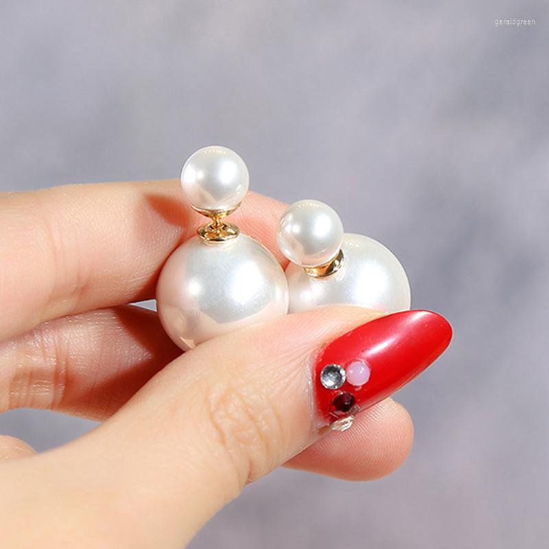 Stud Earrings 1Pairs Women's Delicate Two-sided Pearl Ear For Women Bijoux Korean Boucle Girl Gifts Jewelry Wholesale
Stud Earrings 1Pairs Women's Delicate Two-sided Pearl Ear For Women Bijoux Korean Boucle Girl Gifts Jewelry Wholesale