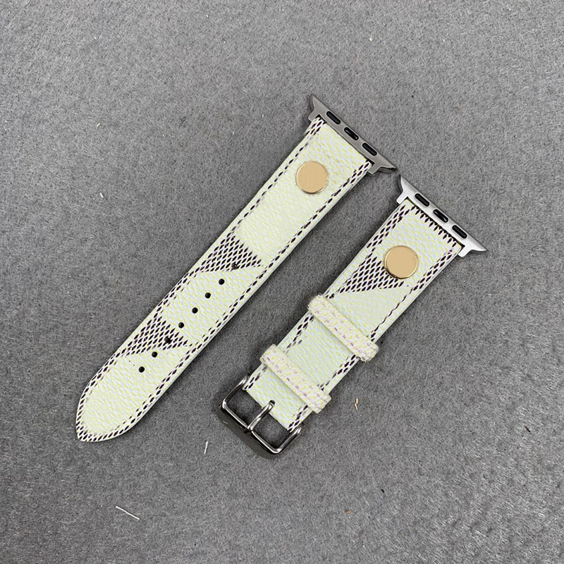 Designer Leather Apple Straps Watch Band Series 7 6 5 4 3 2 40mm 44mm 38mm 42mm 41mm 45mm Bracelet For IWatch Belt Wristband Watchbands
Designer Leather Apple Straps Watch Band Series 7 6 5 4 3 2 40mm 44mm 38mm 42mm 41mm 45mm Bracelet For IWatch Belt Wristband Watchbands