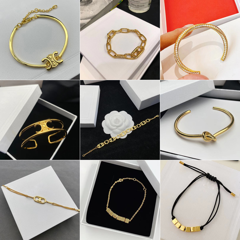 Luxury 18K Gold Plated Bangle Luxury Brand Designers Double Letters CEL Charm Bracelet Geometric Famous Women French style Golden I Arc de Triomphe Jewerlry
Luxury 18K Gold Plated Bangle Luxury Brand Designers Double Letters CEL Charm Bracelet Geometric Famous Women French style Golden I Arc de Triomphe Jewerlry