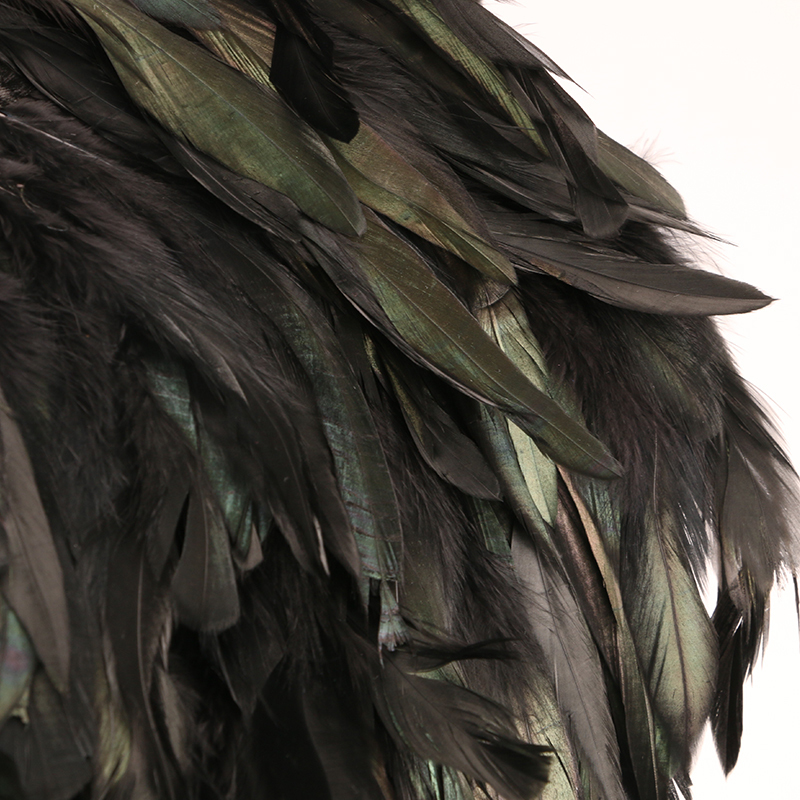 Womens Fur Faux Elegant Feather Coat Short Paragraph Outwear Shawl Highgrade Natural Feathers Cape Perform Costume Clothes 6Q0346 220829